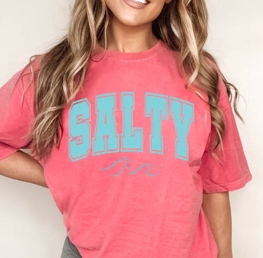 SALTY T-shirt, Beach Wear, Summer Vibes T-Shirt